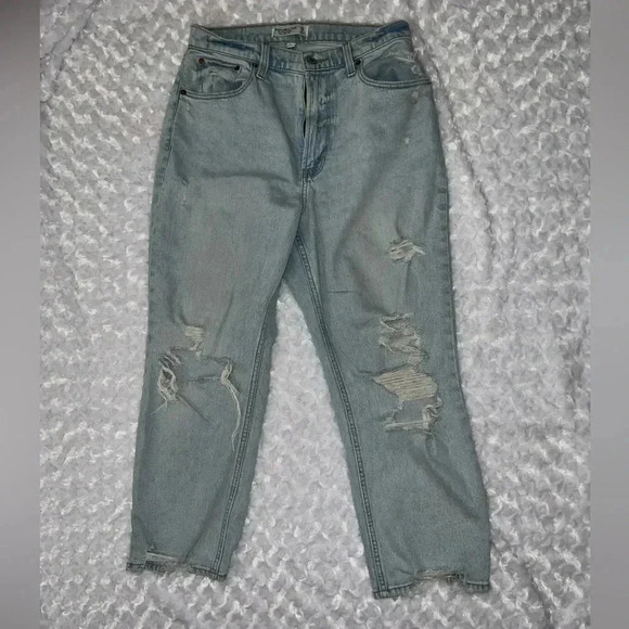 Abercrombie & Fitch The Ankle Straight Ultra High Rise Size 8 Short Curve Love - Picture 1 of 3